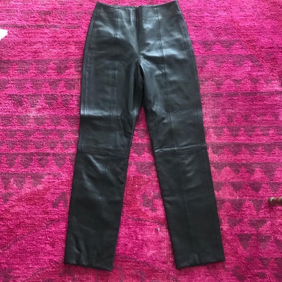 Vintage Designer Leather Pants - Picture 3 of 6